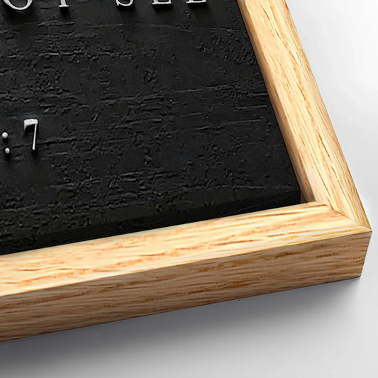 Save 33% When You Add A Frame To Your 20x10 I Will Walk By Faith - 2 Corinthians 5:7 Faith Sign III Canvas Now