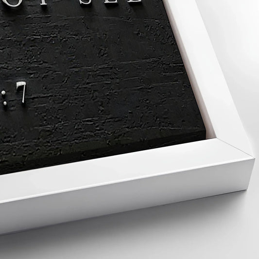 Save 33% When You Add A Frame To Your 20x10 I Will Walk By Faith - 2 Corinthians 5:7 Faith Sign III Canvas Now