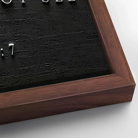 Save 33% When You Add A Frame To Your 20x10 I Will Walk By Faith - 2 Corinthians 5:7 Faith Sign III Canvas Now