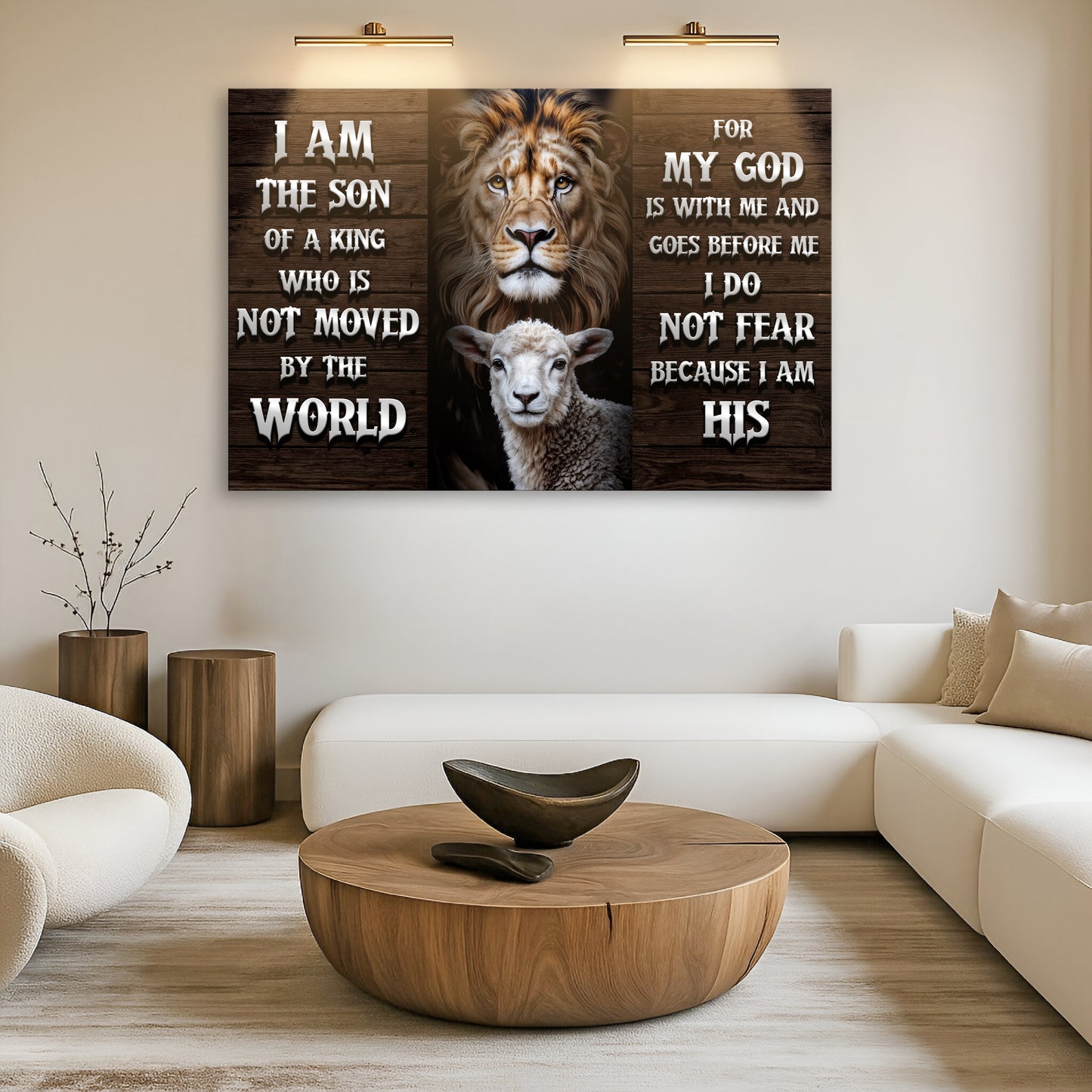 Lion and the Lamb Wall Sign