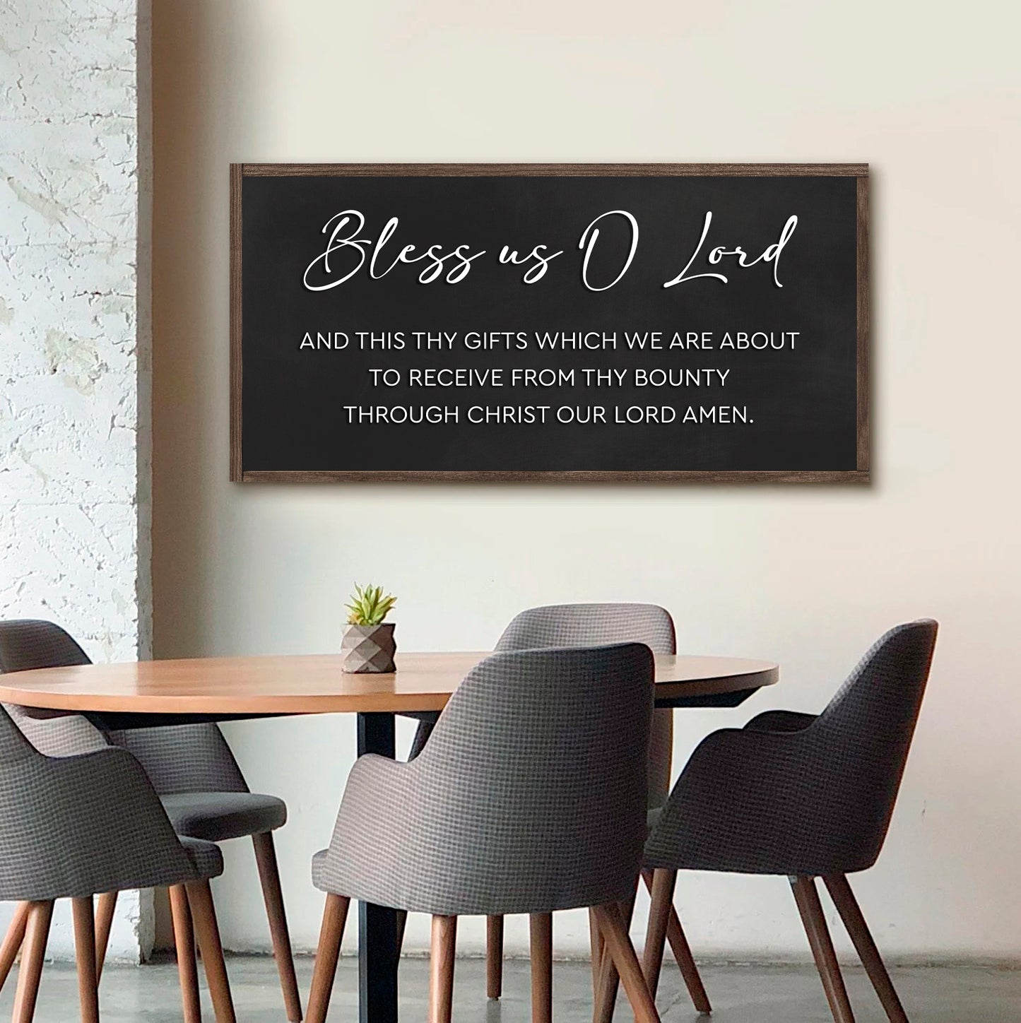 Rustic Wooden Blessing Wall Sign