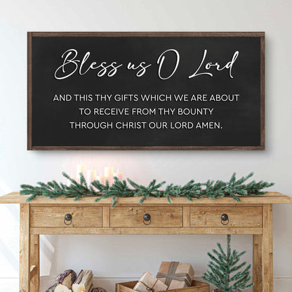 Rustic Wooden Blessing Wall Sign