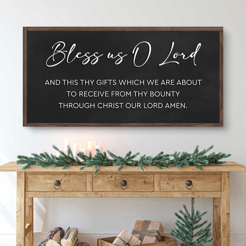 Rustic Wooden Blessing Wall Sign