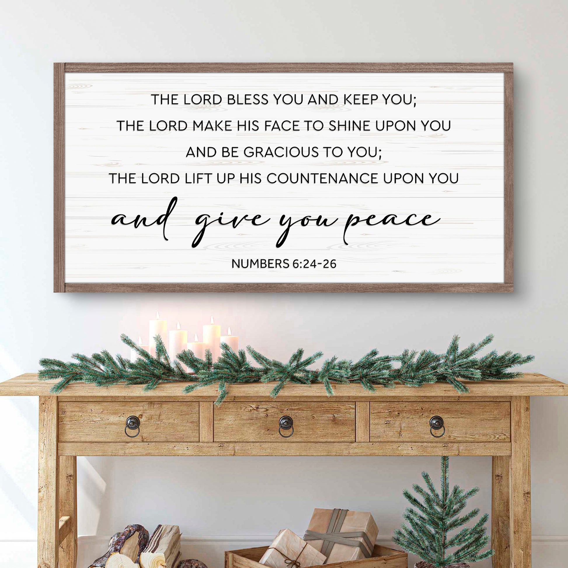 The Lord Bless You and Keep You Wall Sign