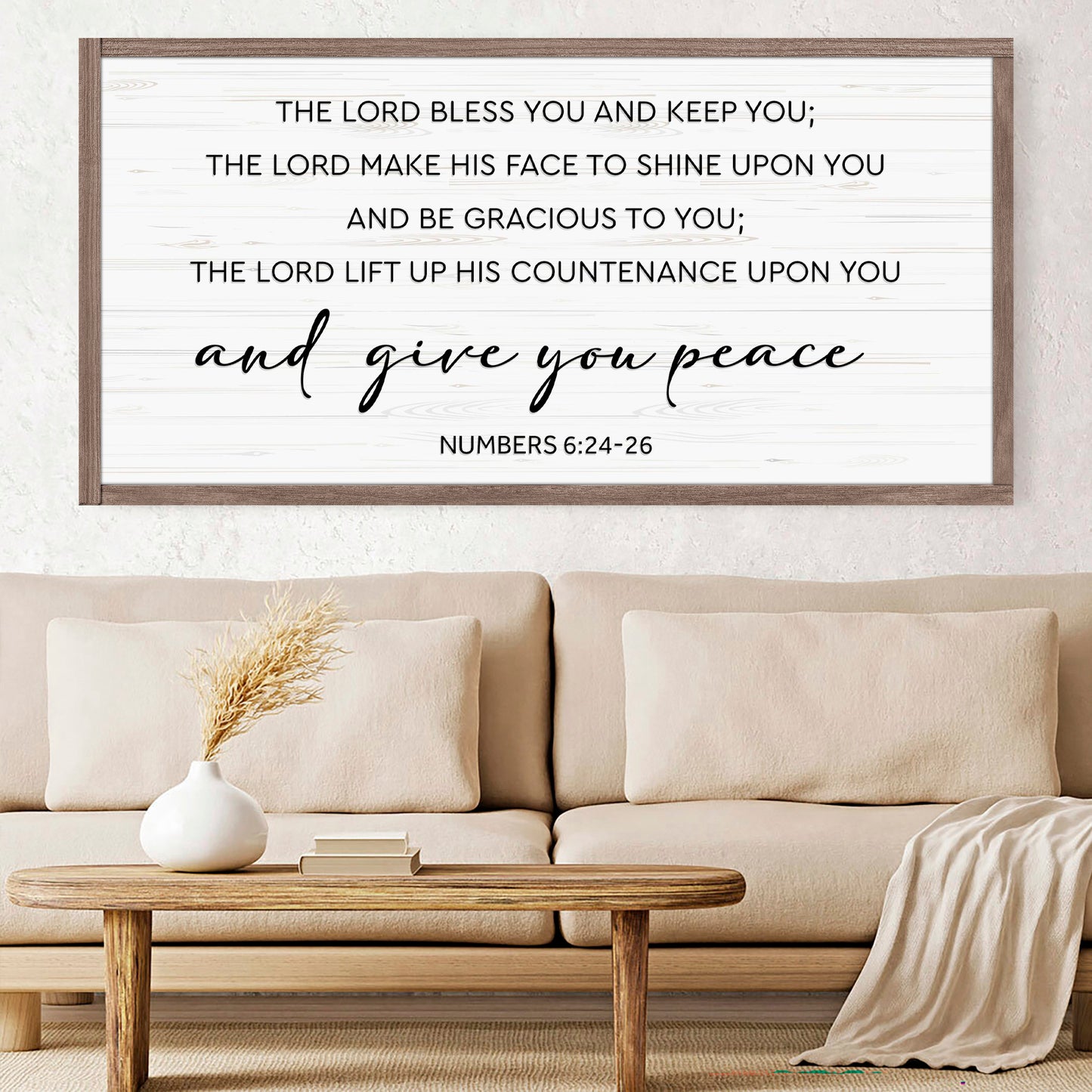The Lord Bless You and Keep You Wall Sign