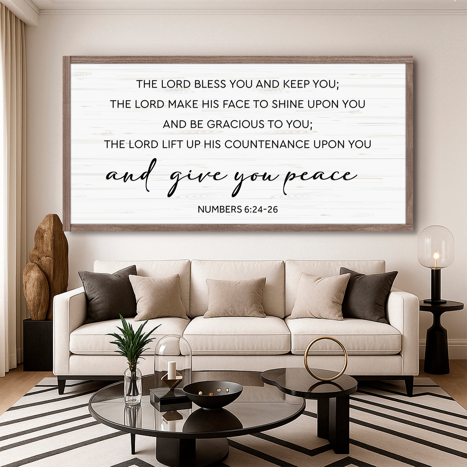 The Lord Bless You and Keep You Wall Sign