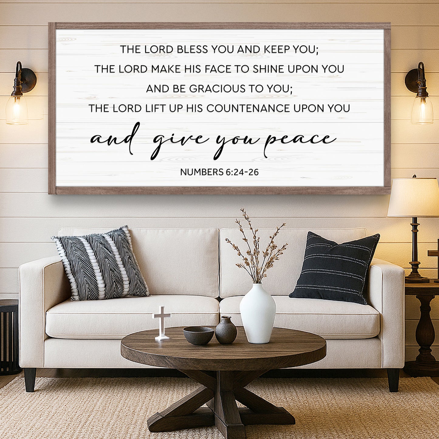 The Lord Bless You and Keep You Wall Sign