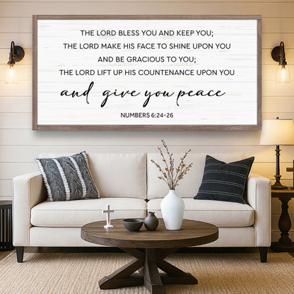 The Lord Bless You and Keep You Wall Sign