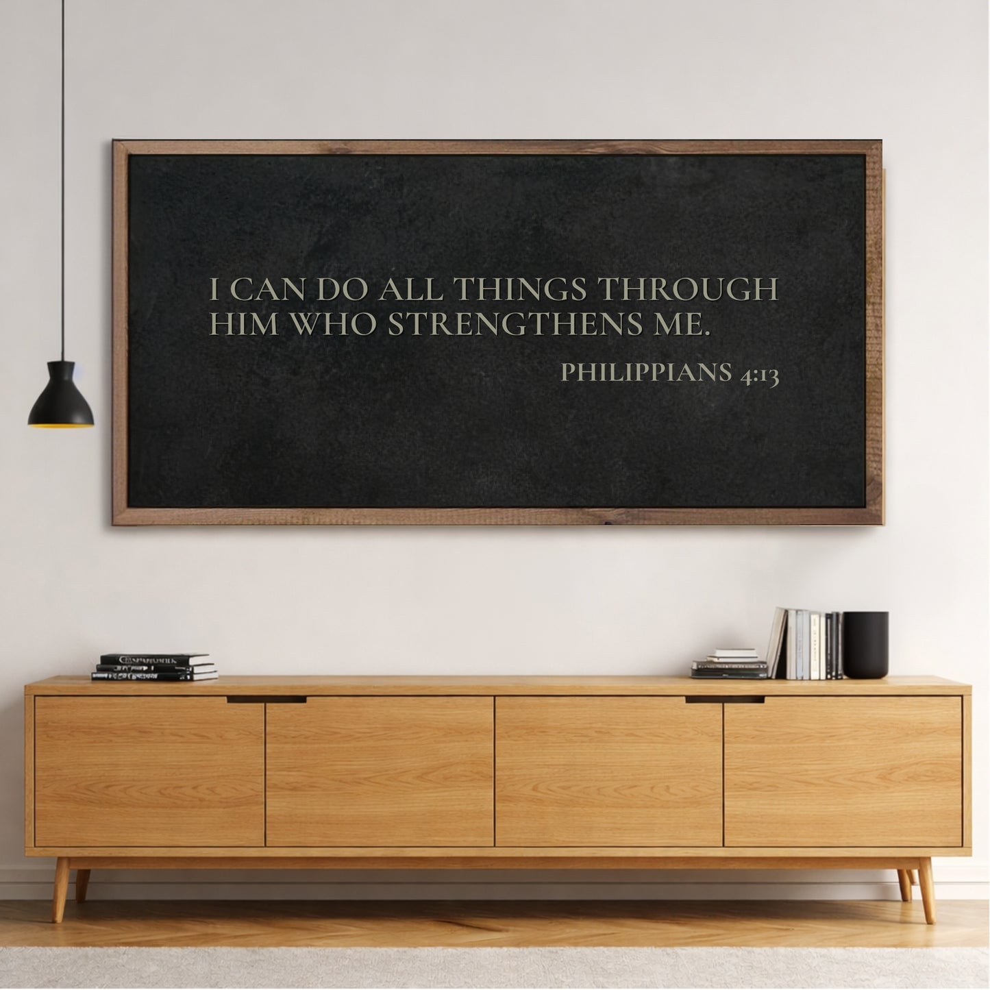 Philippians 4:13 - I Can Do All Things Through Christ Faith Sign III