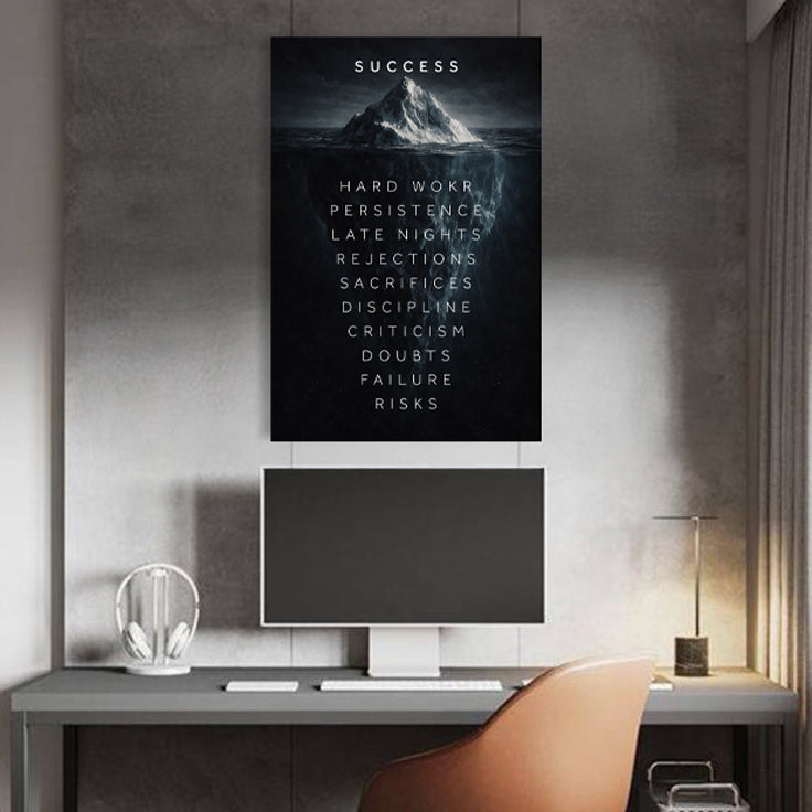 Iceberg of Success Wall Sign II