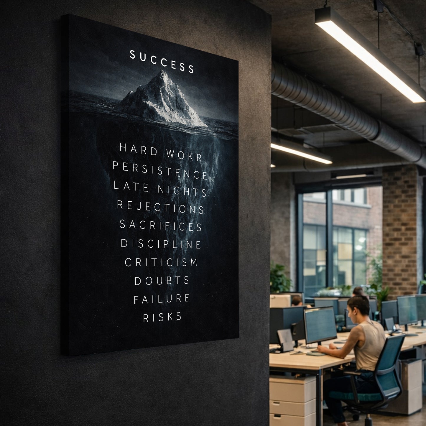 Iceberg of Success Wall Sign II