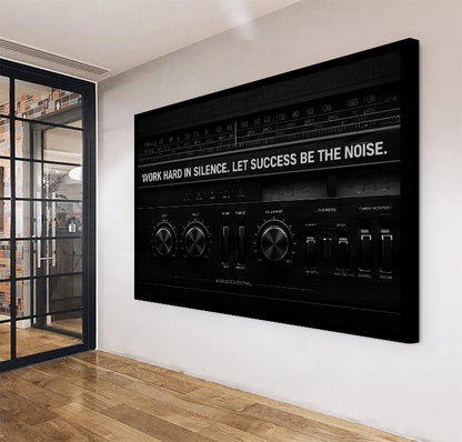 Work Hard In Silence Wall Sign