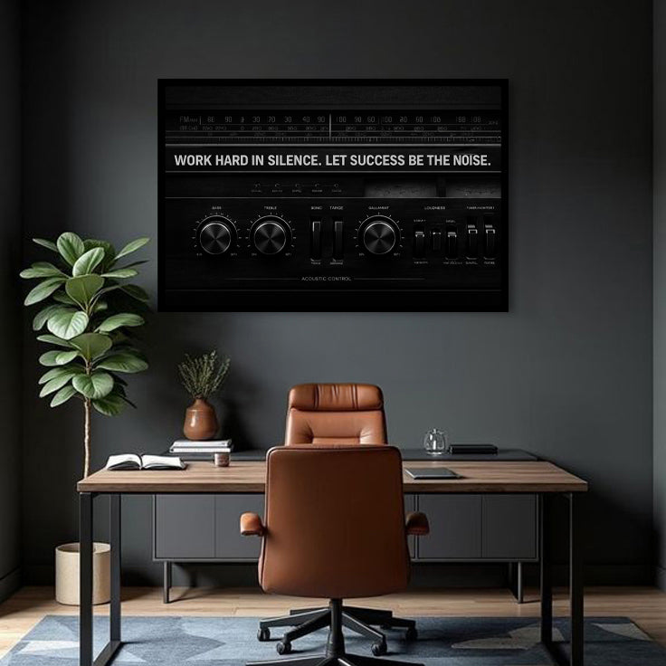 Work Hard In Silence Wall Sign