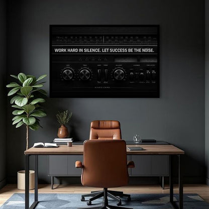 Work Hard In Silence Wall Sign