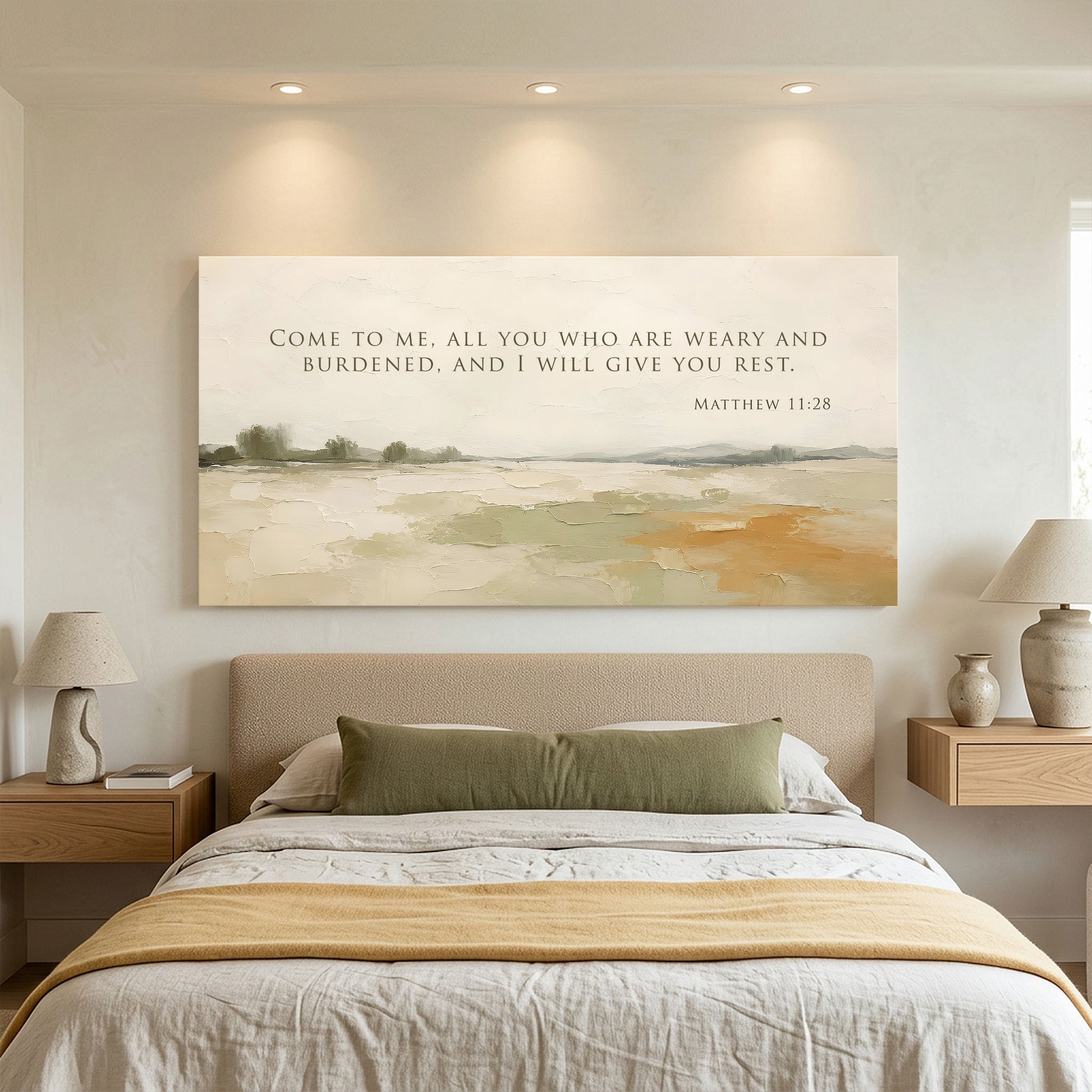 Come To Me All You Who Are Weary - Matthew 11:28 Wall Sign