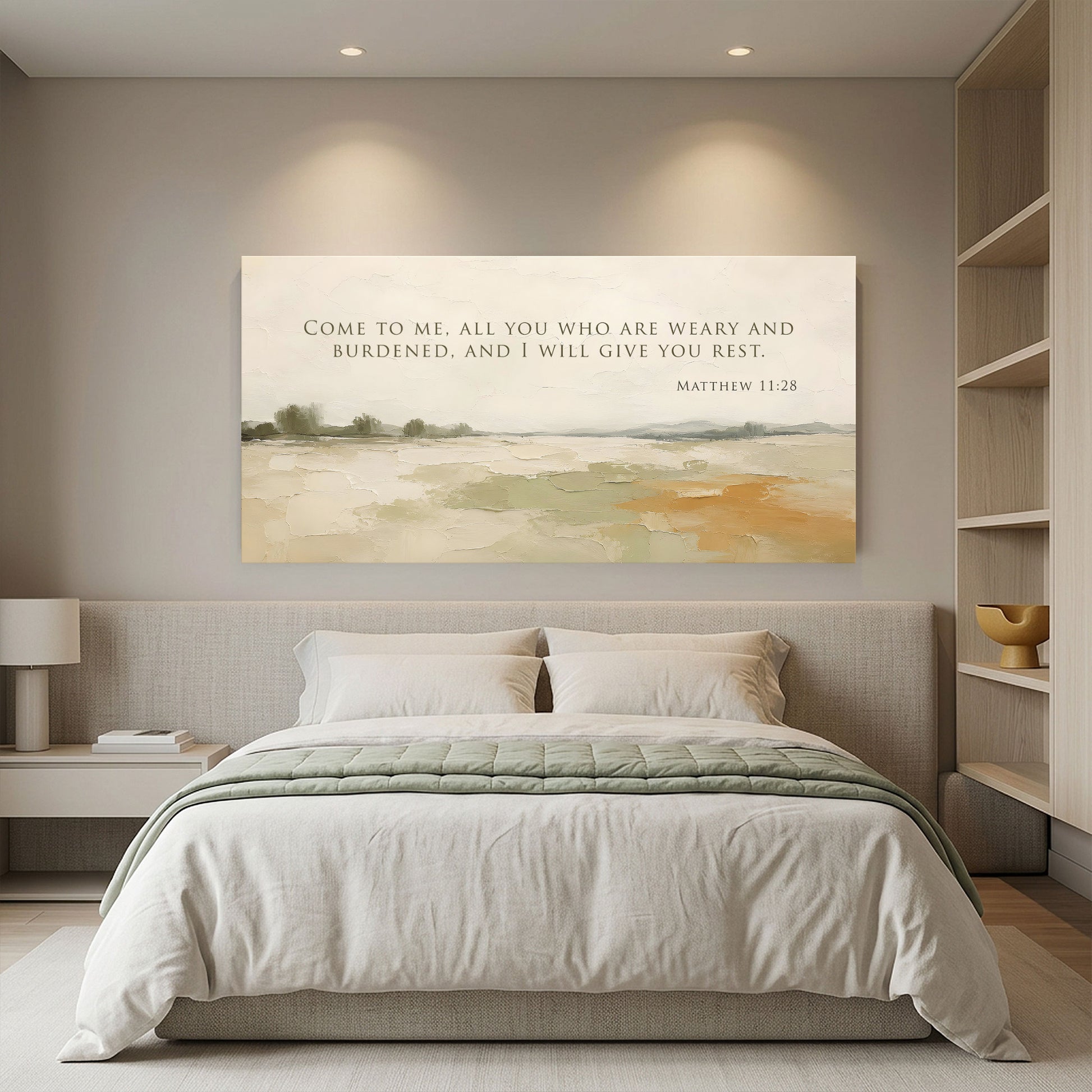 Come To Me All You Who Are Weary - Matthew 11:28 Wall Sign