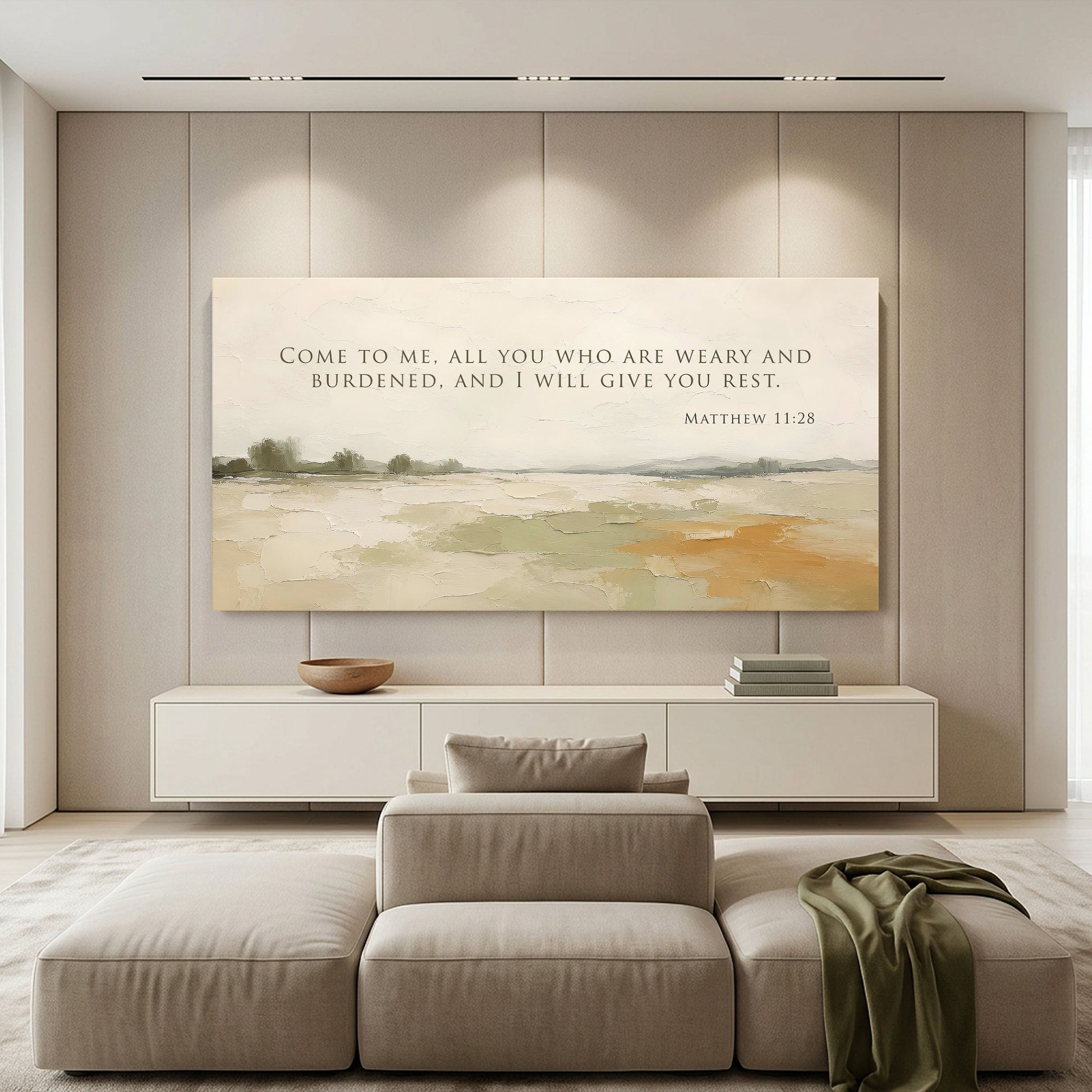 Come To Me All You Who Are Weary - Matthew 11:28 Wall Sign