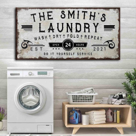 Personalized Laundry Room Sign