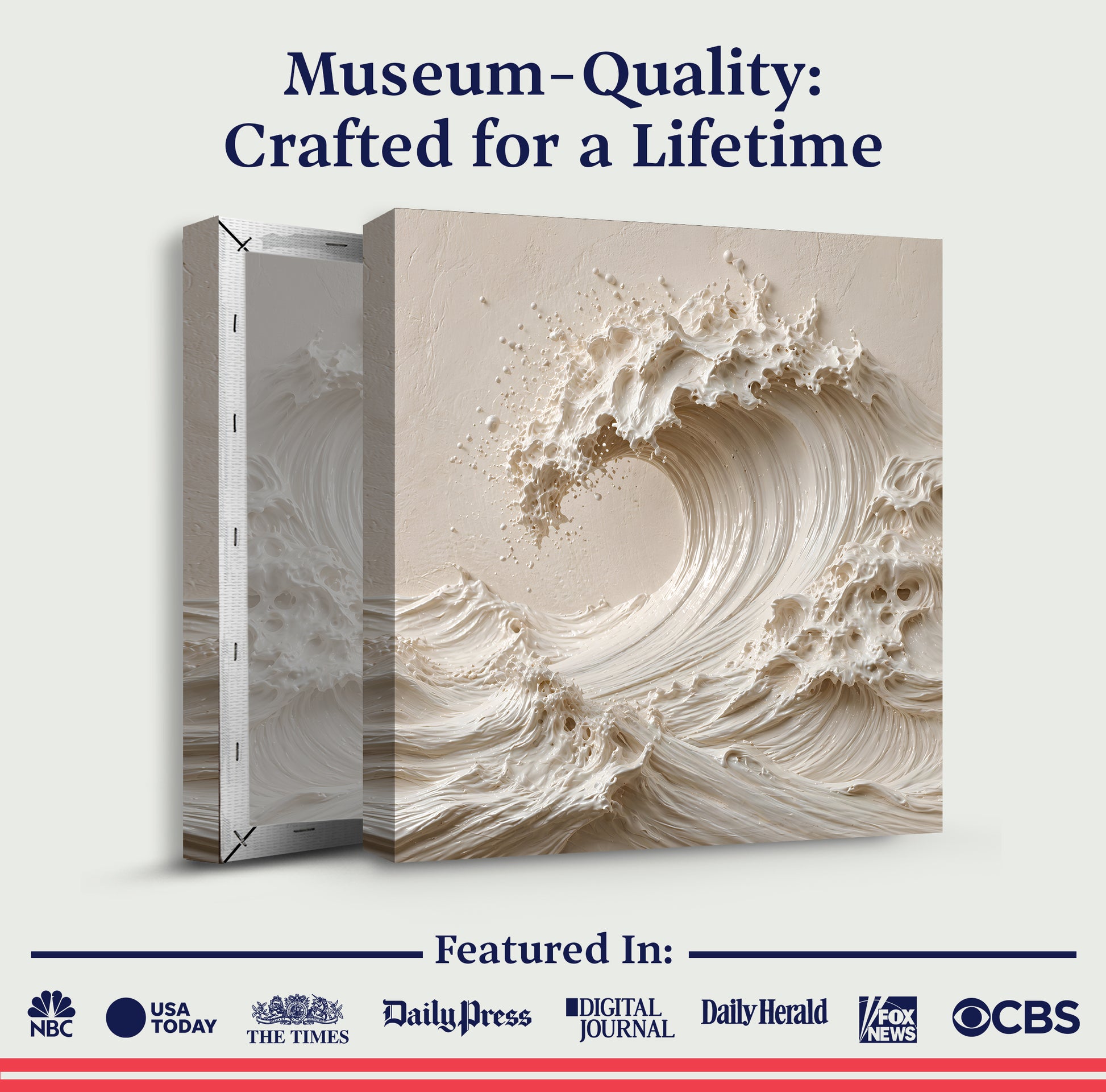 Neutral Wave Sculpture