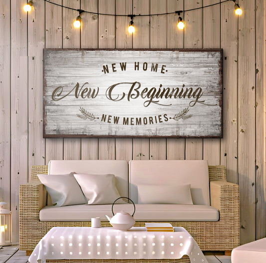 New Home, New Beginning Sign IV