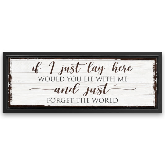 Save 33% When You Add A Frame To Your 12x36 Would You Lie With Me Canvas Now