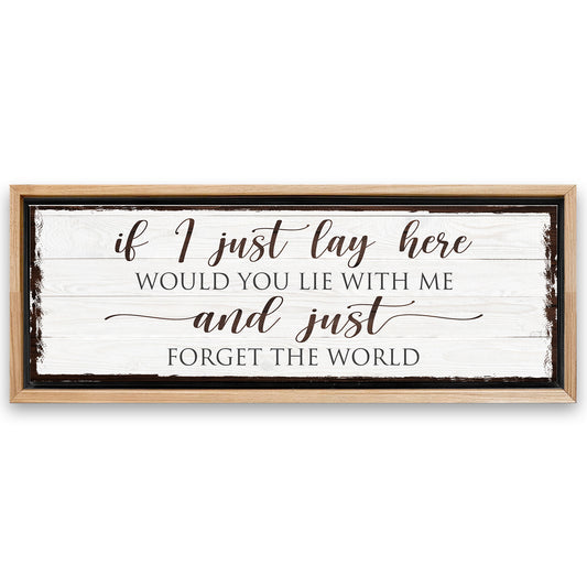 Save 33% When You Add A Frame To Your 12x36 Would You Lie With Me Canvas Now
