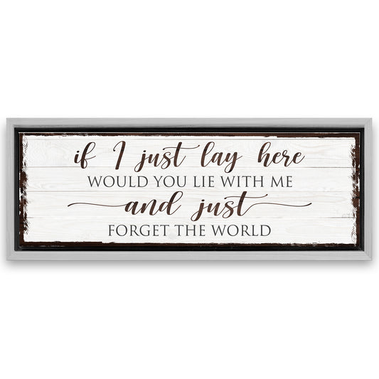 Save 33% When You Add A Frame To Your 12x36 Would You Lie With Me Canvas Now