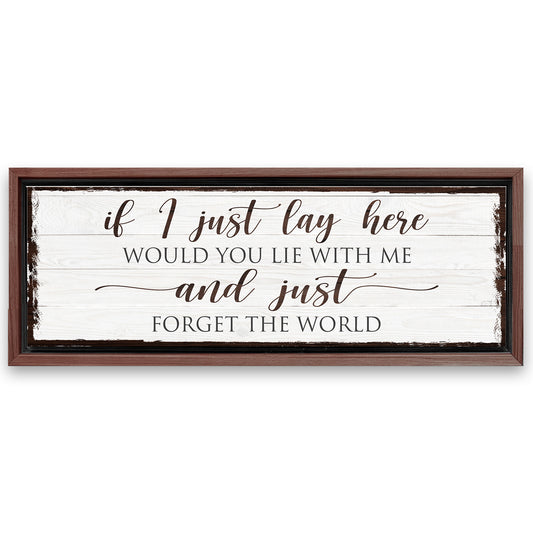 Save 33% When You Add A Frame To Your 12x36 Would You Lie With Me Canvas Now