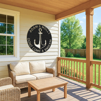 Anchor Plaque - Steel Sign