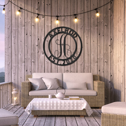 Family Name - Steel Sign