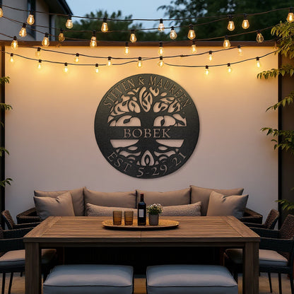 Elaborate Tree Of Life - Steel Sign