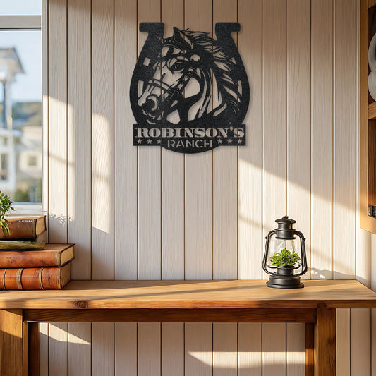 Custom Ranch Sign Steel Wall Decor