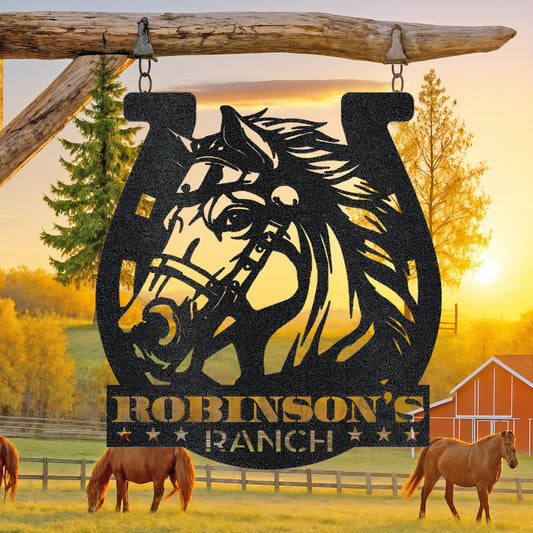 Custom Ranch Sign Steel Wall Decor