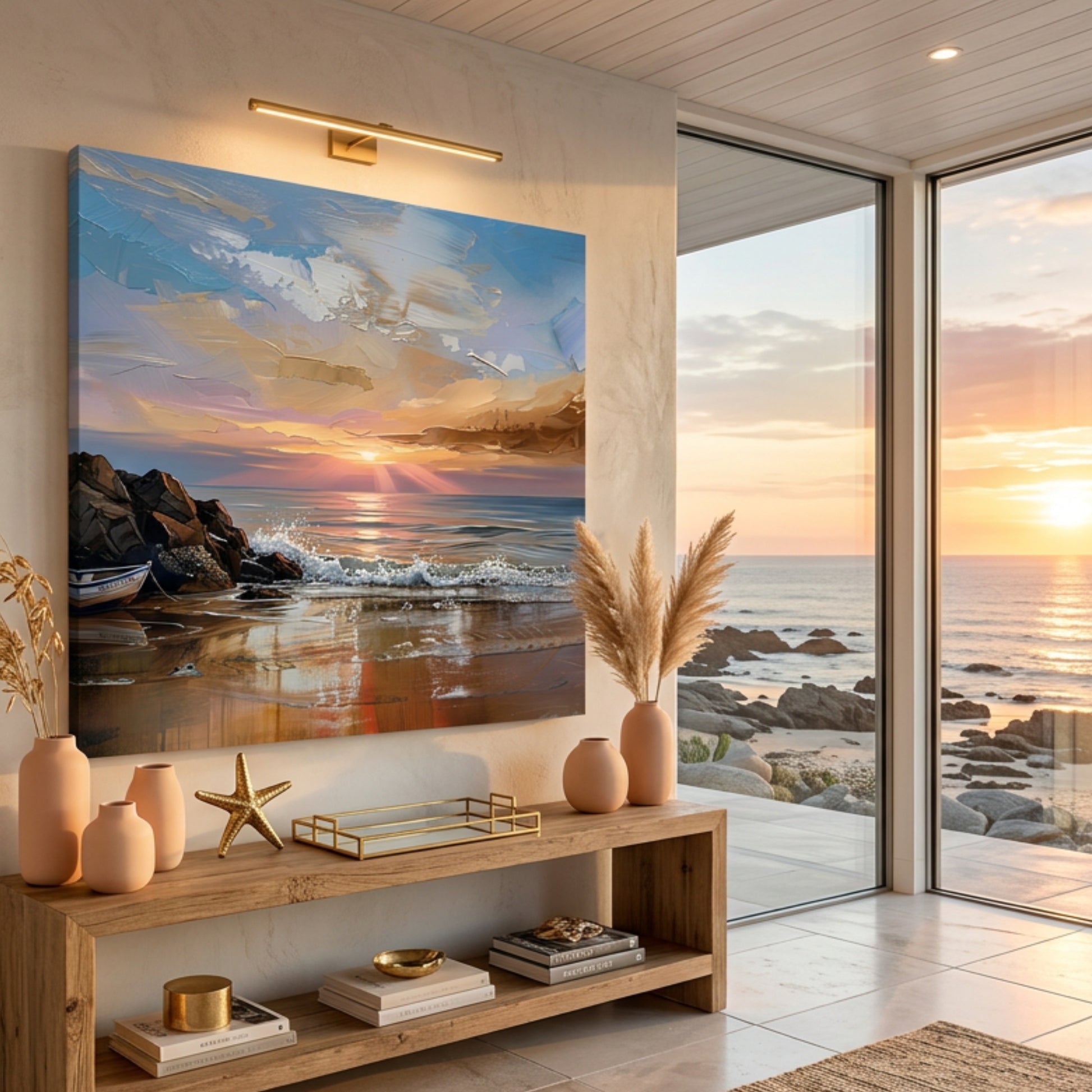 Ocean Sunset Horizon