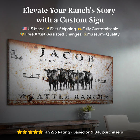Cattle Ranch Sign