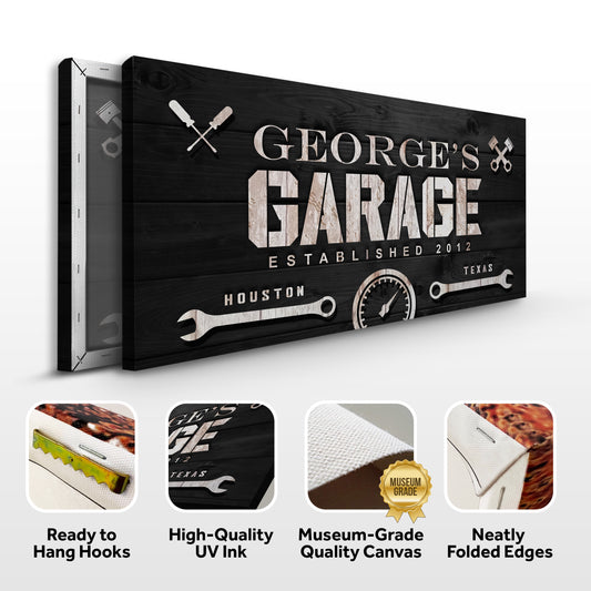 Man Cave Garage Sign - Image by Tailored Canvases