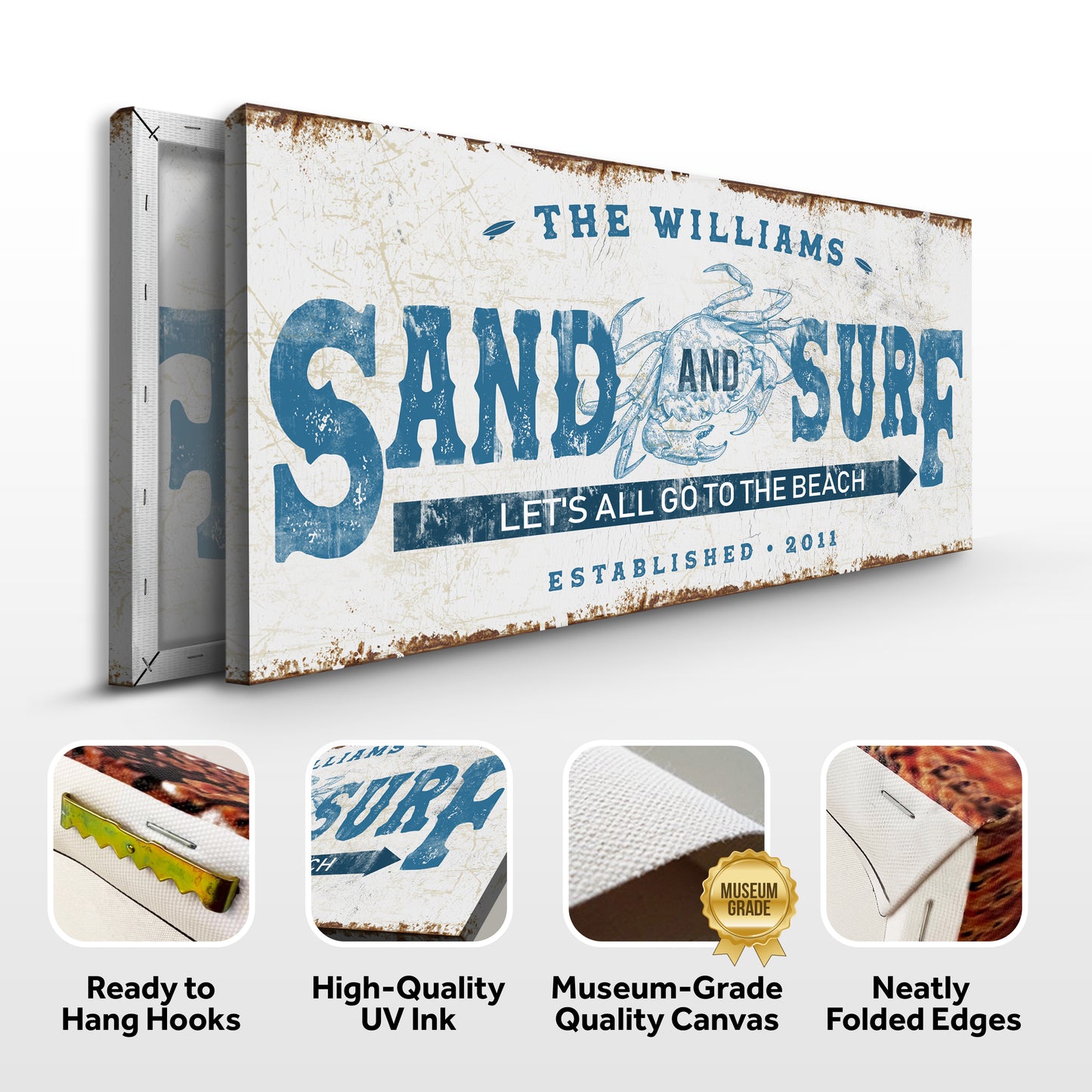 Sand And Surf Sign (Free Shipping)