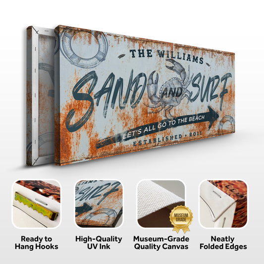 Sand And Surf Sign V