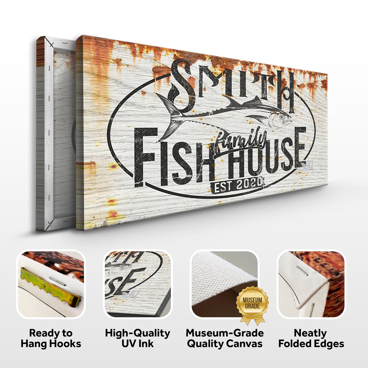Family Fish House Sign