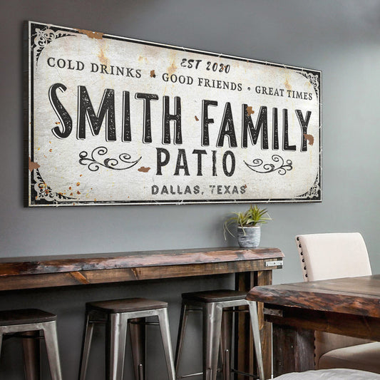 Family Patio Sign