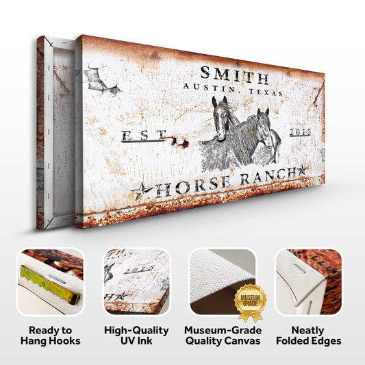 Rustic Horse Ranch Sign III