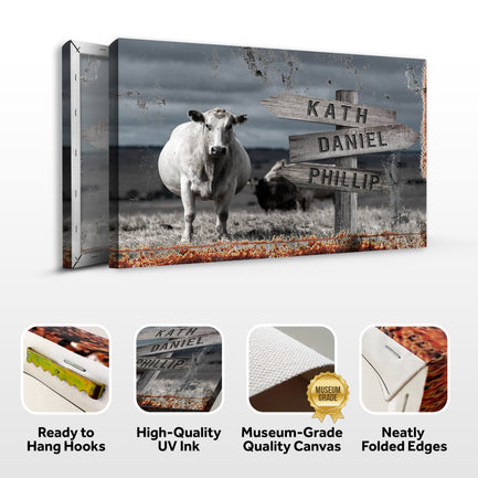 Angus Cattle Name Sign II - Image by Tailored Canvases