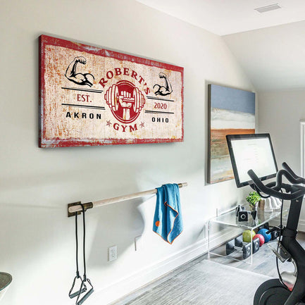 Gym Sign V Style 3 - Image by Tailored Canvases