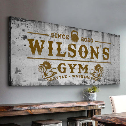 Gym Sign VI Style 3 - Image by Tailored Canvases