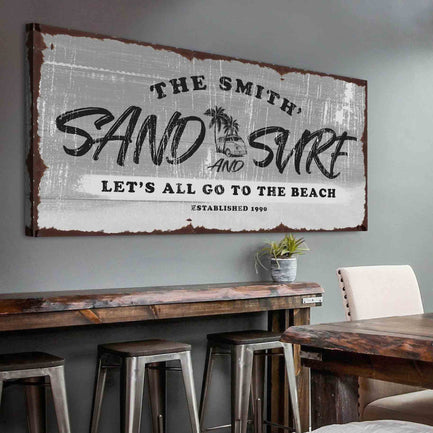 Sand and Surf Sign II Styles 3 - Image by Tailored Canvases