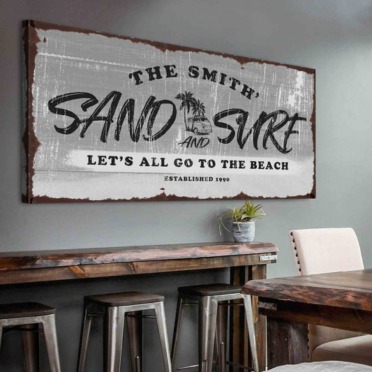 Sand and Surf Sign II Styles 3 - Image by Tailored Canvases