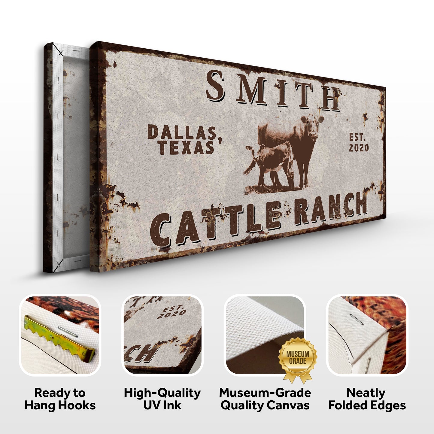 Angus Cattle Ranch Sign