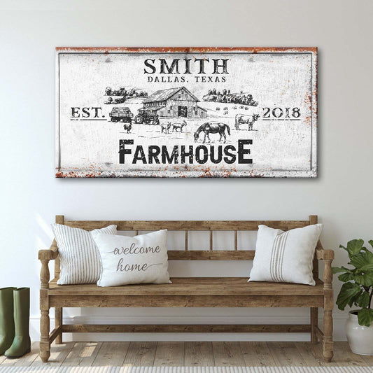 Rustic Farmhouse Personalized Sign II