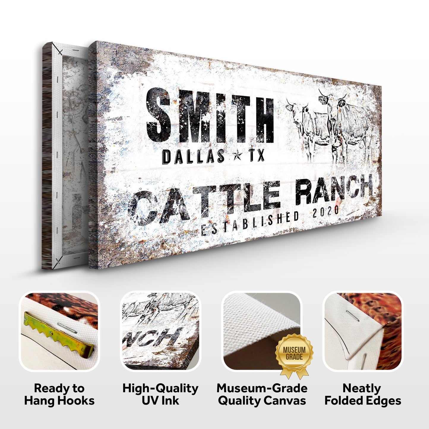 Modern Rustic Cattle Ranch Sign