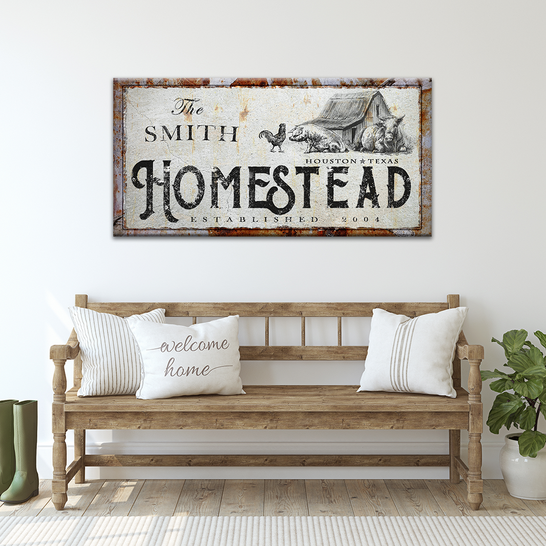 Homestead Sign Design Custom Homestead Signs | Homestead Wall Decor – Tailored Canvases